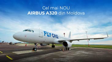 FLYONE a înregistrat în flota sa cel mai nou Airbus A320 din Moldova!