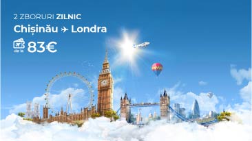 FLYONE anunta 2 zboruri zilnice spre Londra! 