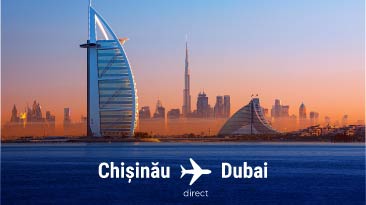 CHISINAU – DUBAI: ZBORURI DIRECTE CU FLYONE